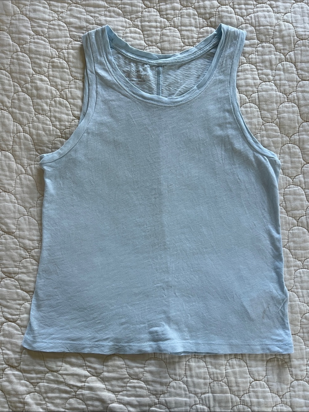J. Crew Pale Blue Girlfriend Tank Top